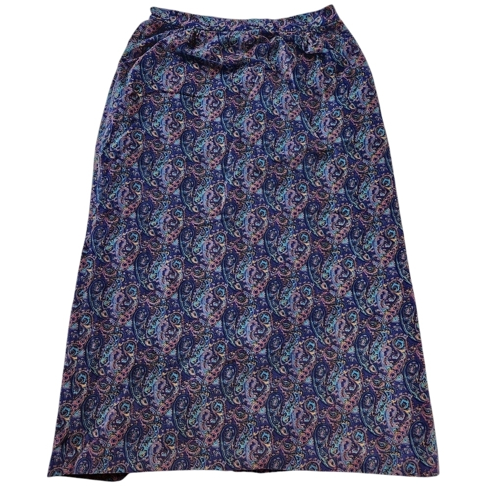 Vintage Ms Sero Paisley Maxi Skirt Sz 14